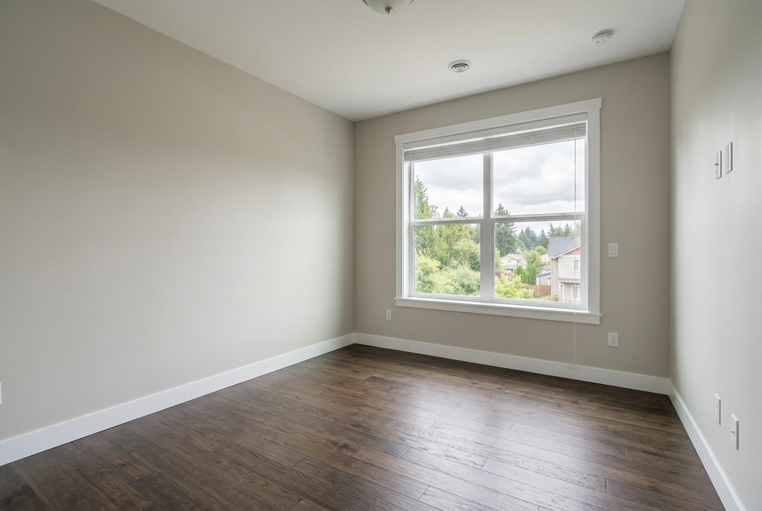 Virtually staged Scandinavian bedroom by Desiome - before
