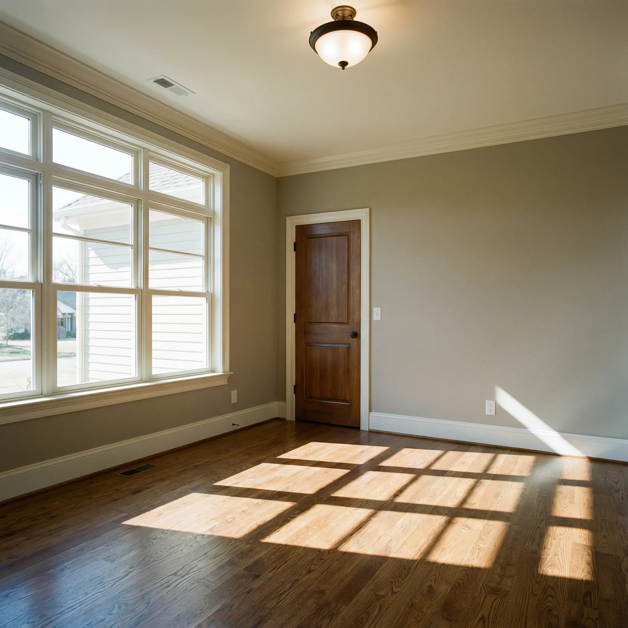 Virtually staged modern home office by Desiome - before