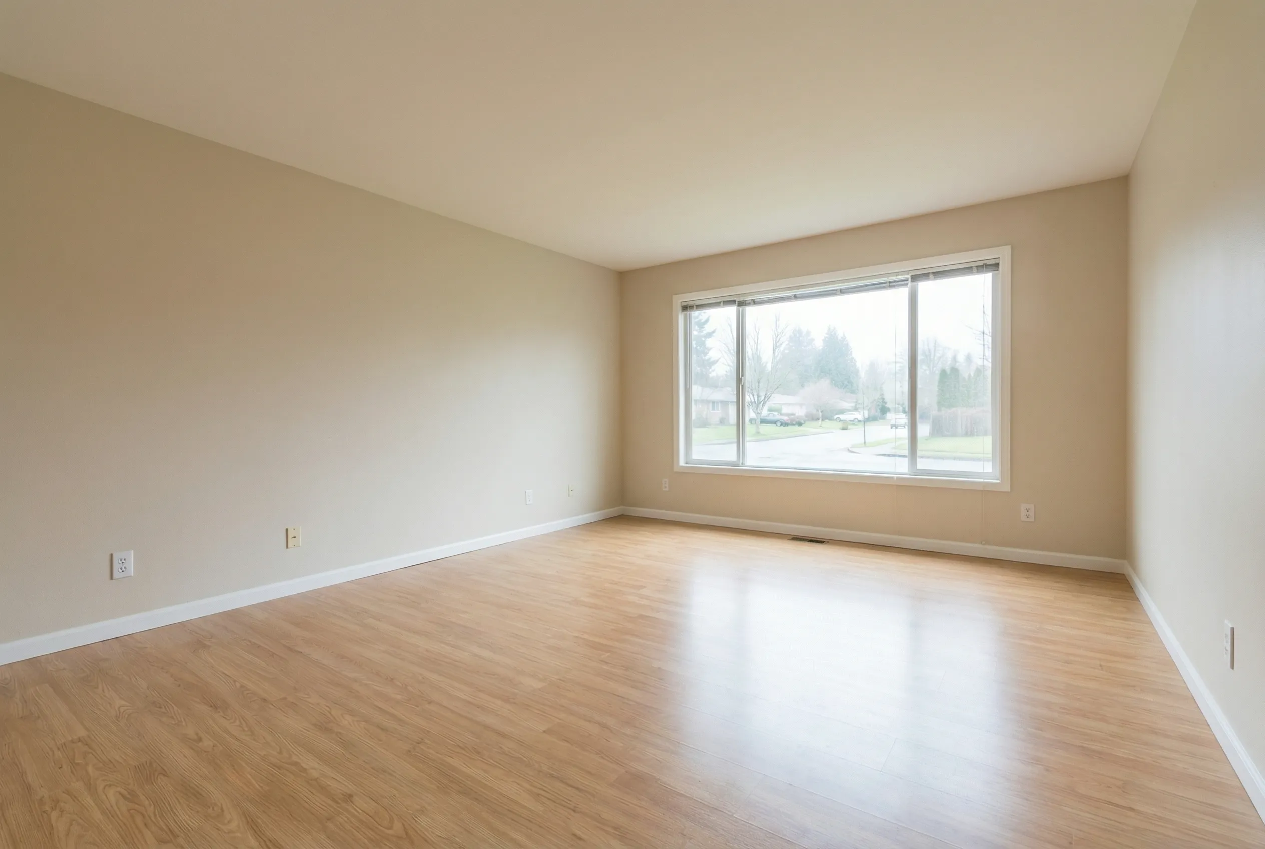 Virtually staged modern living room by Desiome - before